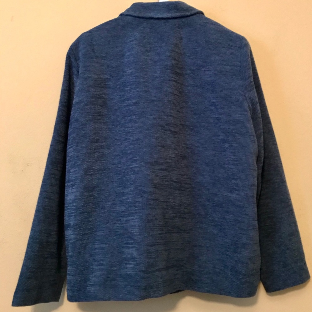 Alfred Dunner Blue Patchwork Blazer - image 7